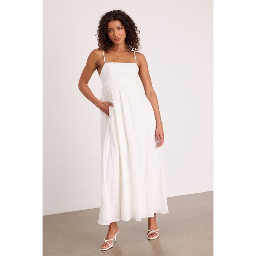Lulus Janie White Backless Maxi Dress - Size M
